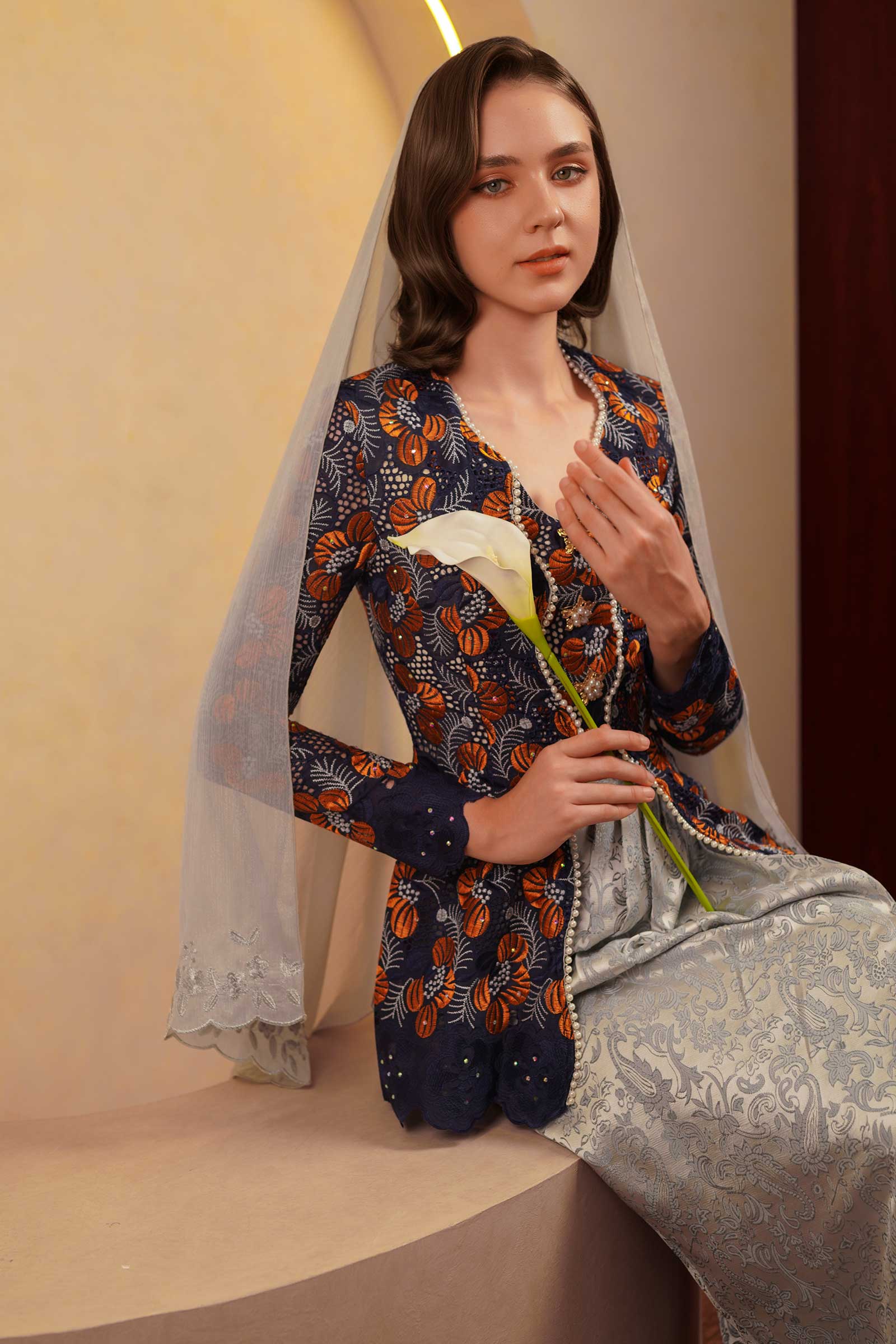 Kemboja Kebaya Top