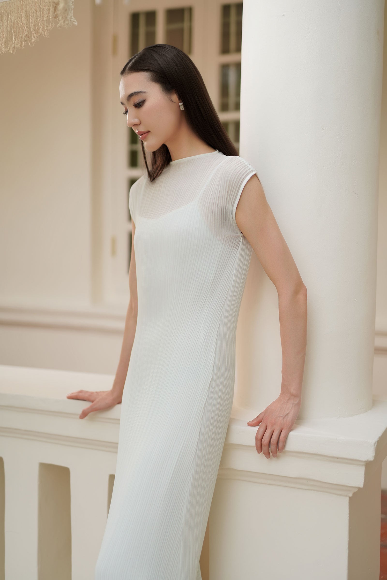 Éther Belted Dress (White)