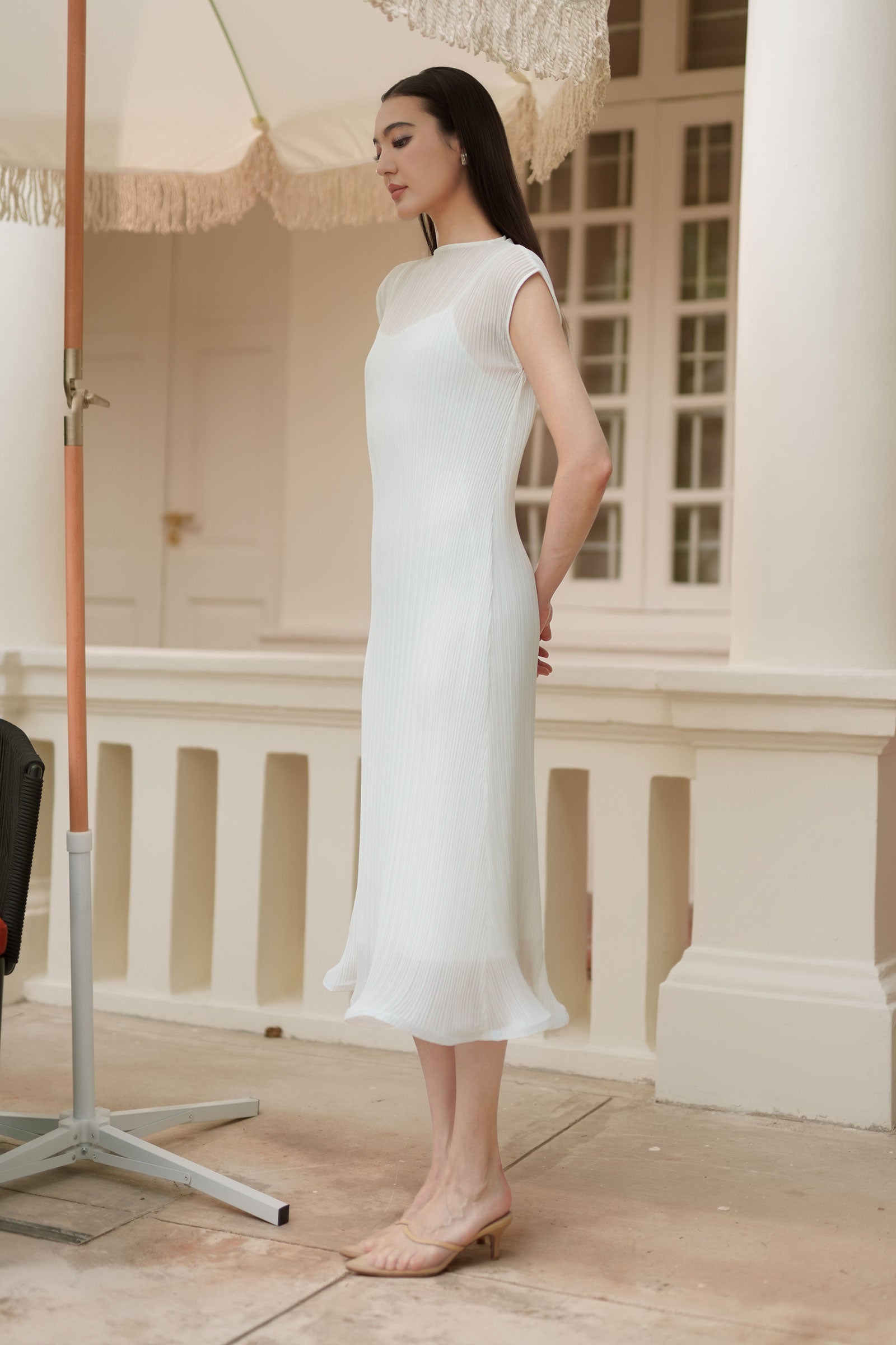 Éther Belted Dress (White)