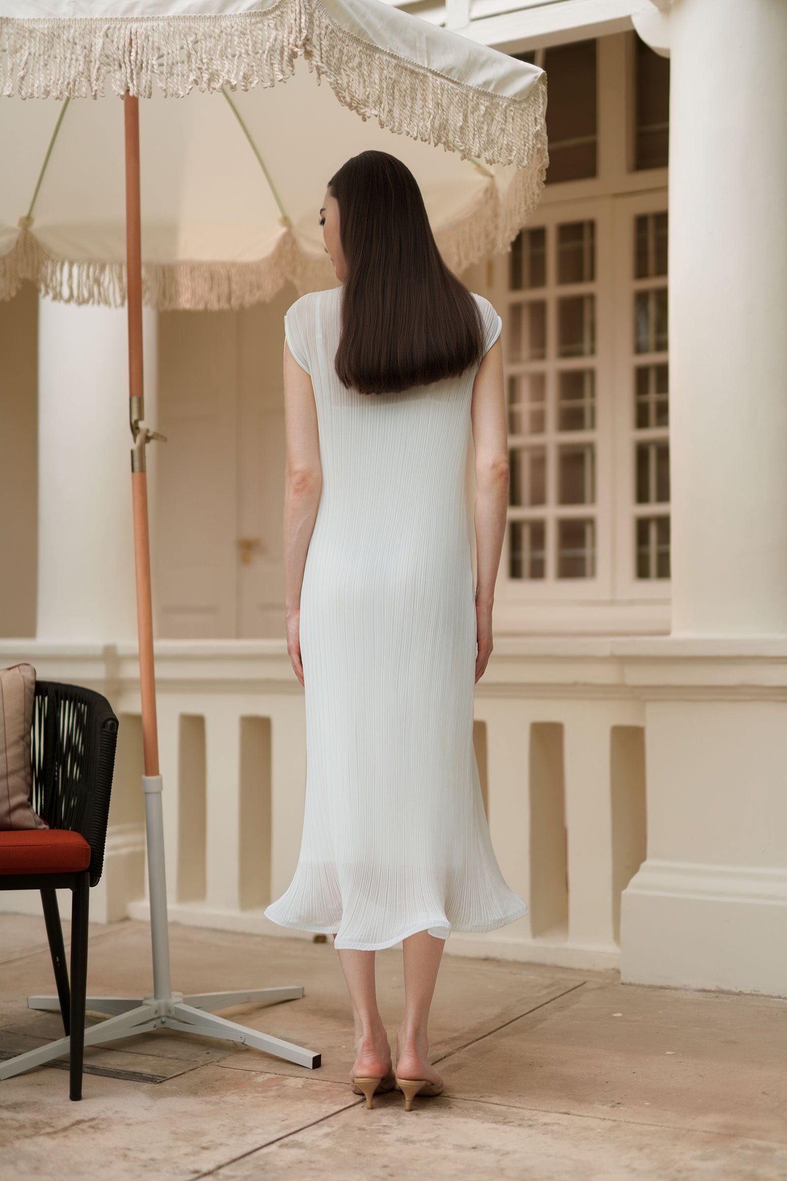 Éther Belted Dress (White)