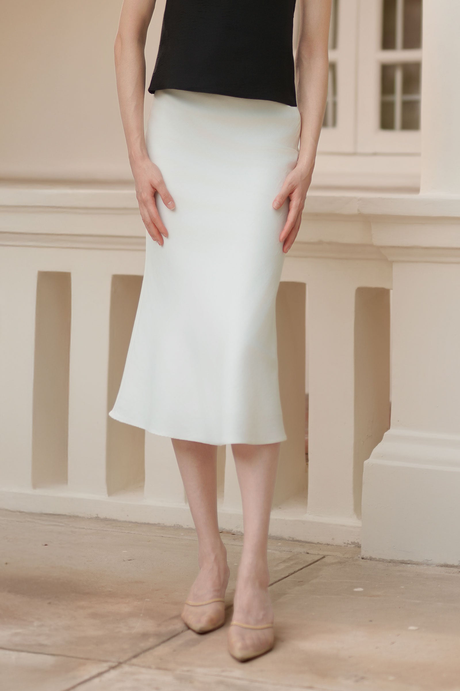 Sonia Tencel Skirt (Off White)