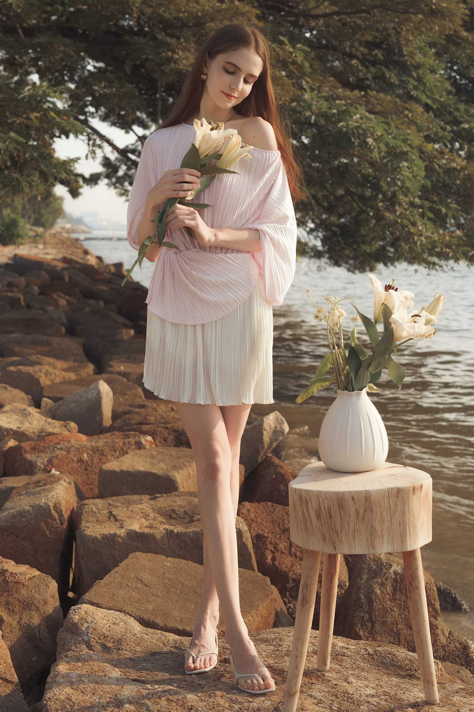 Lunaira Multiway Romper (Pink+Pearl)