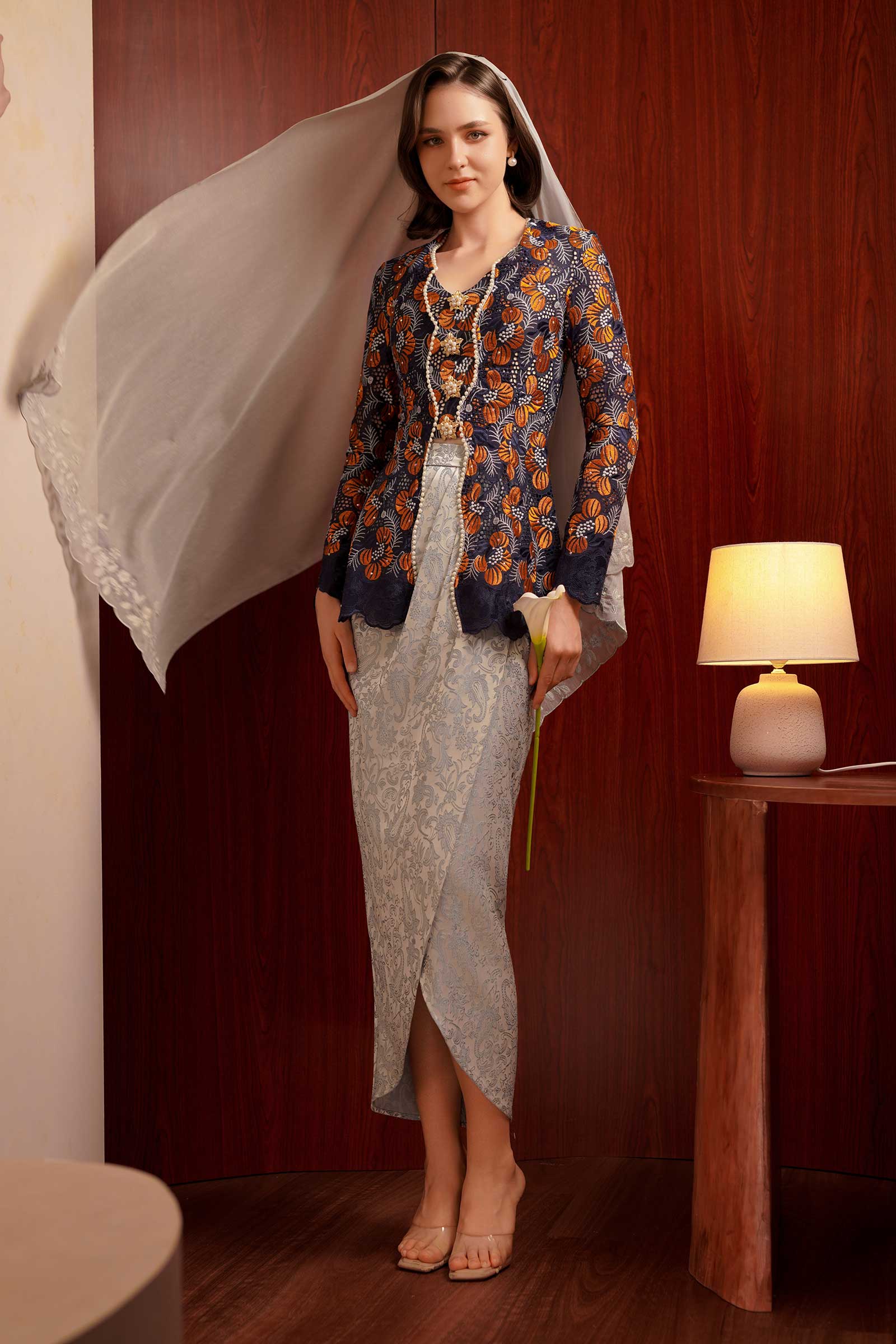 Kemboja Kebaya Top