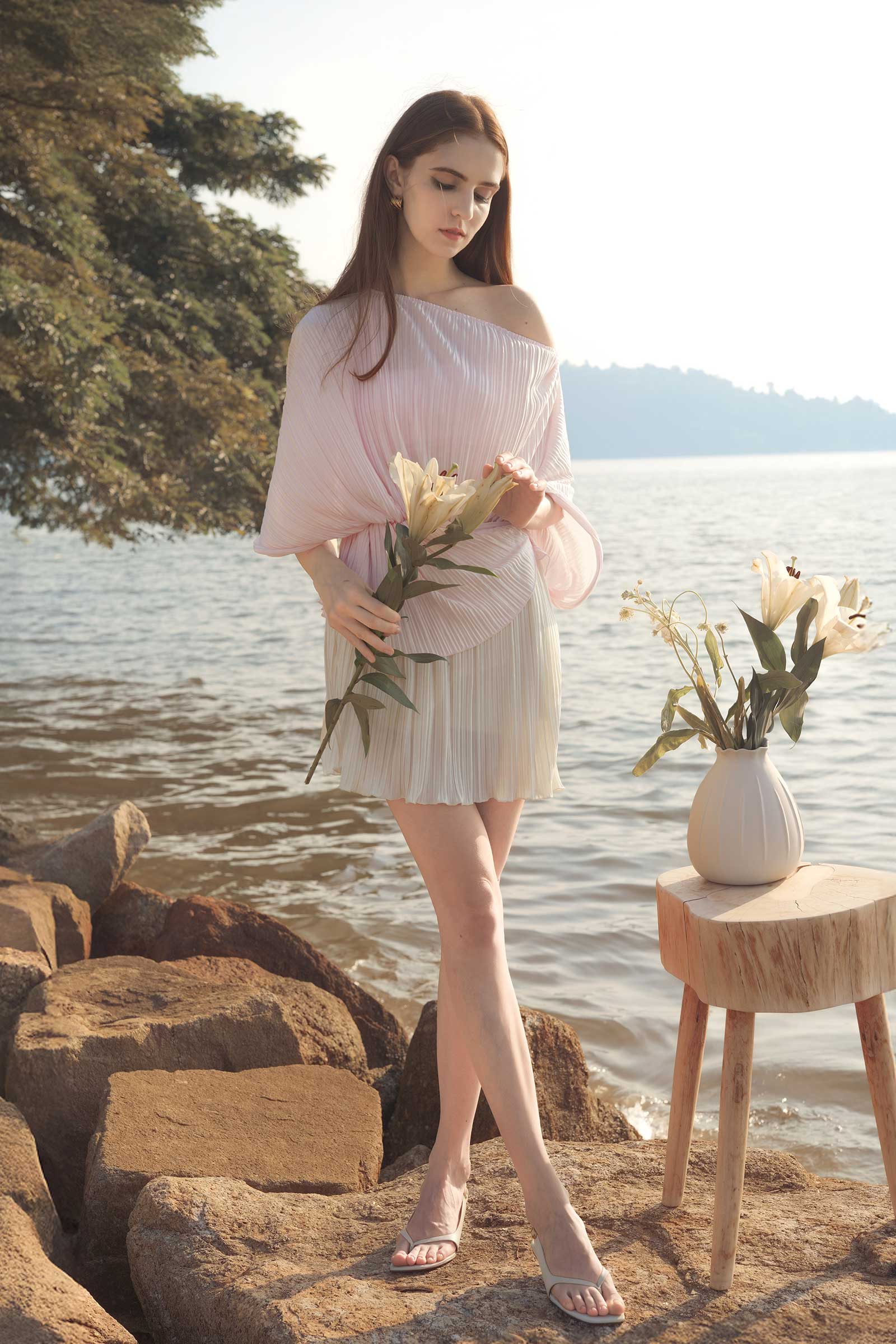 Lunaira Multiway Romper (Pink+Pearl)