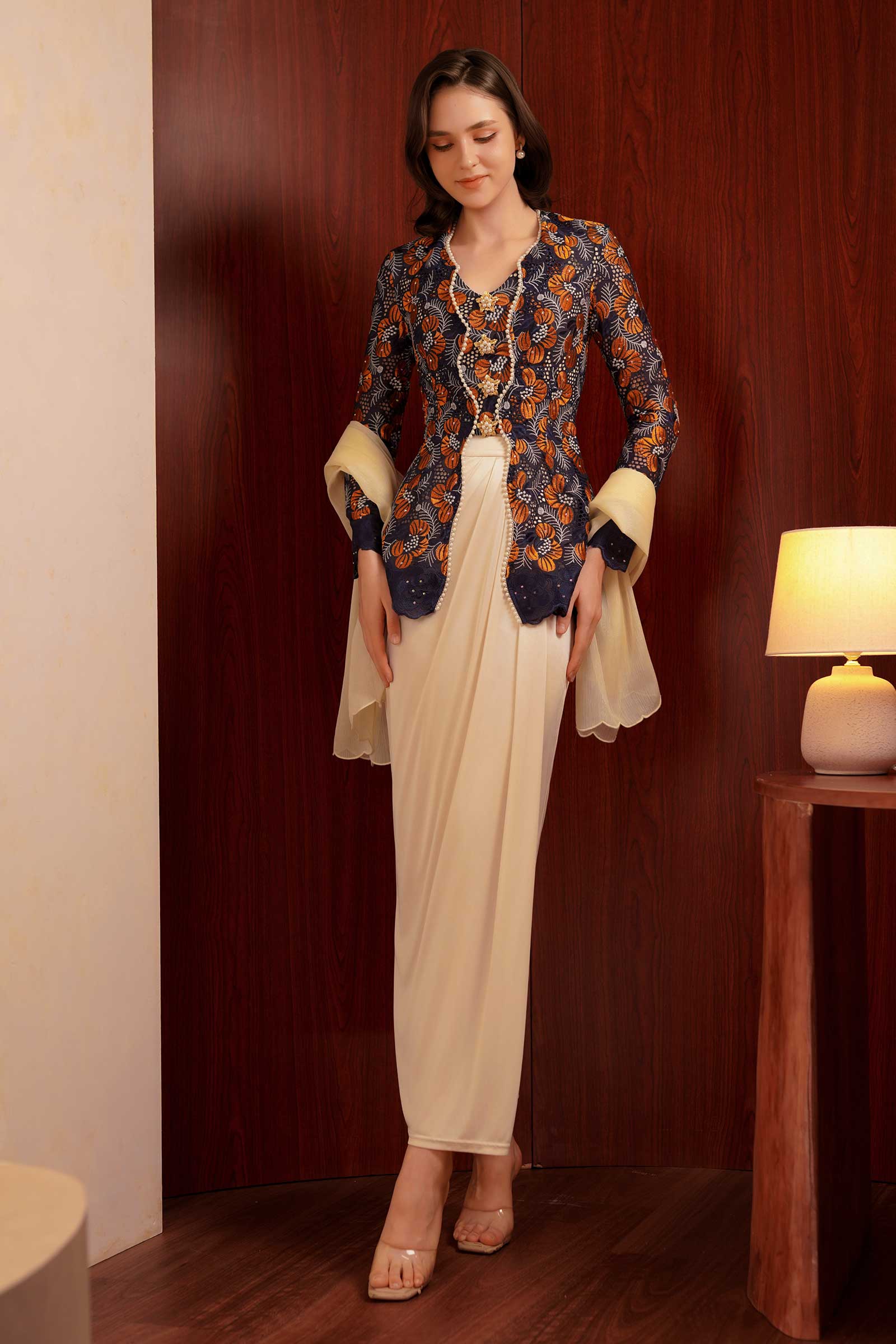 Kemboja Kebaya Top