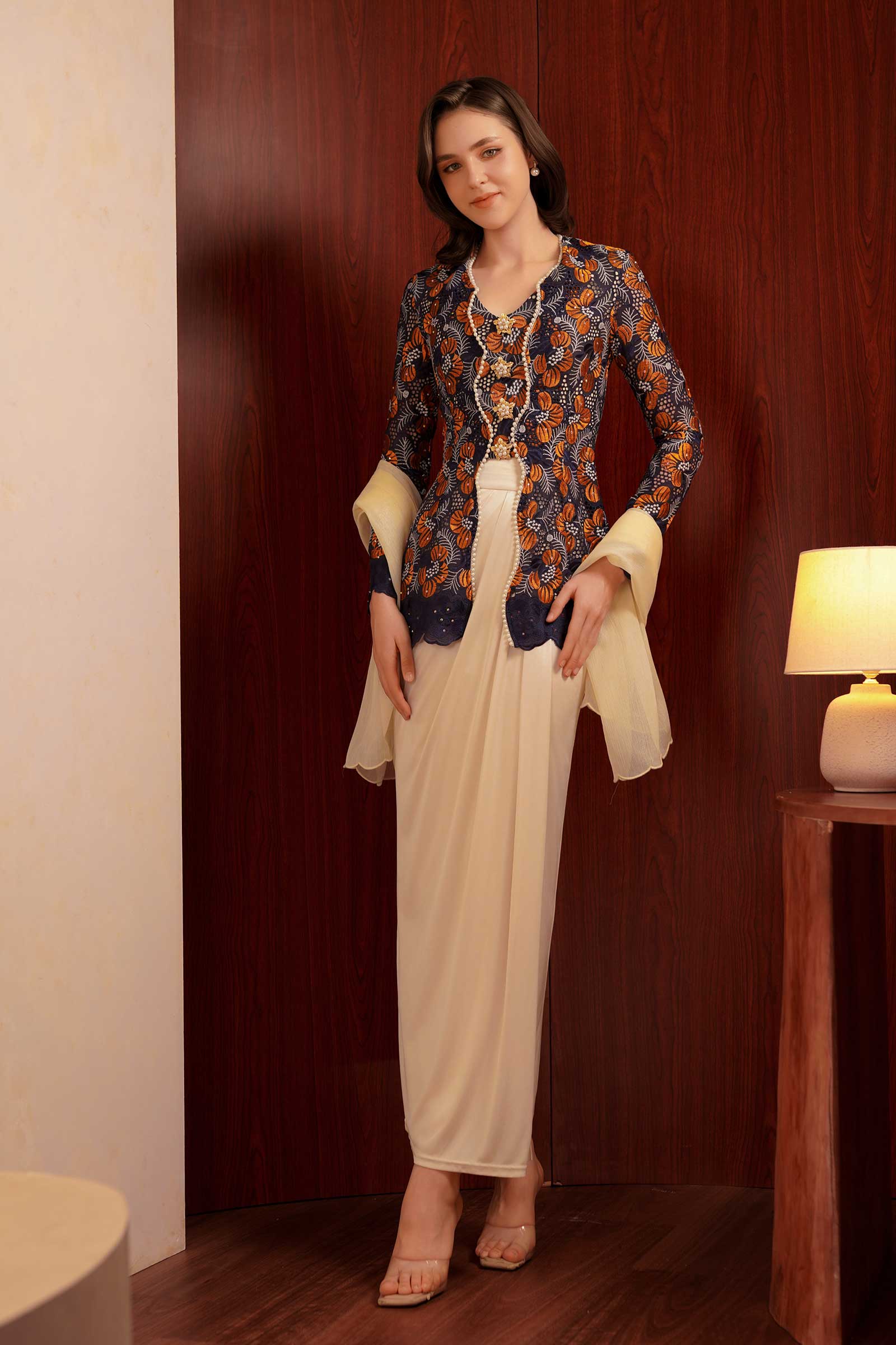 Kemboja Kebaya Top