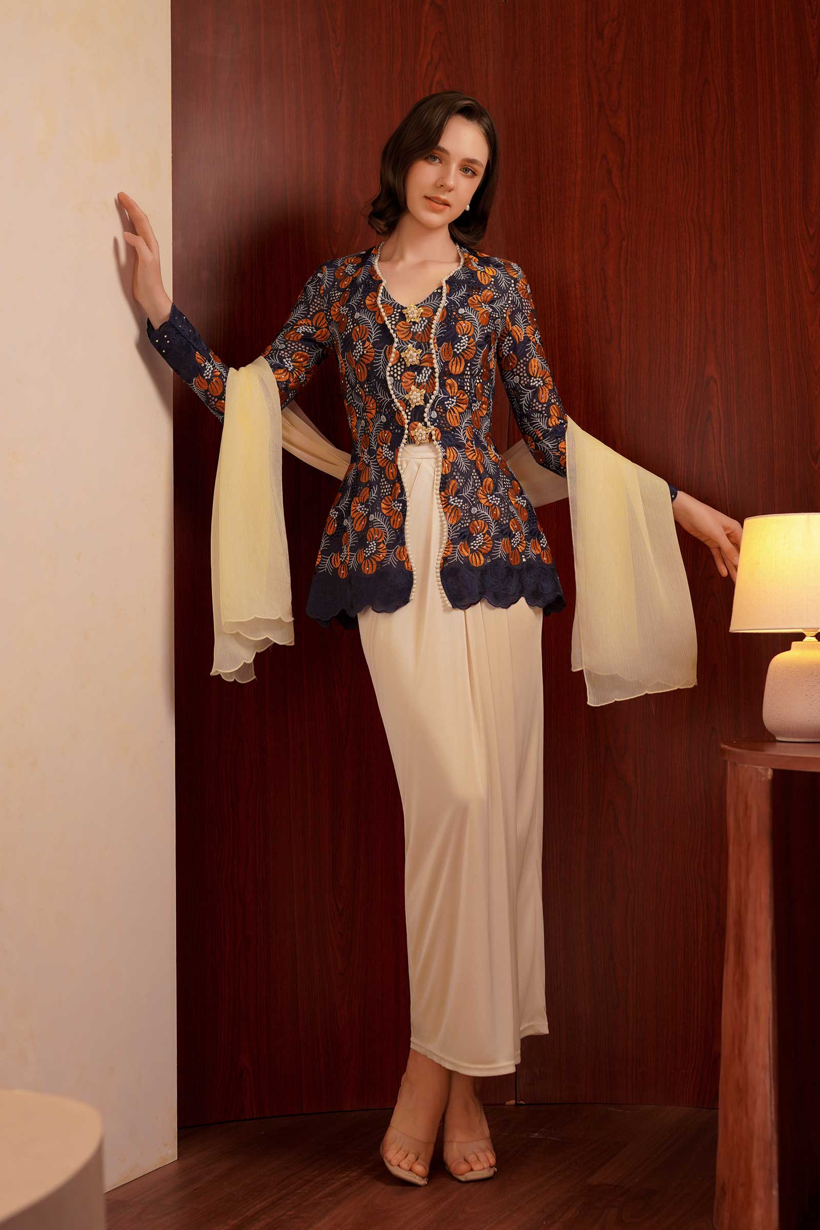 Kemboja Kebaya Top
