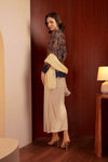 Kemboja Modern Kebaya Set (Champagne)
