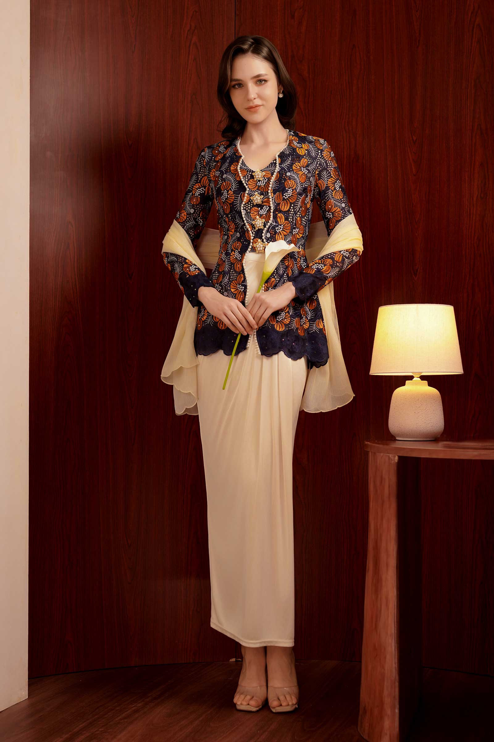 Kemboja Kebaya Top