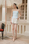 Clémence Linen Top (Baby Blue)