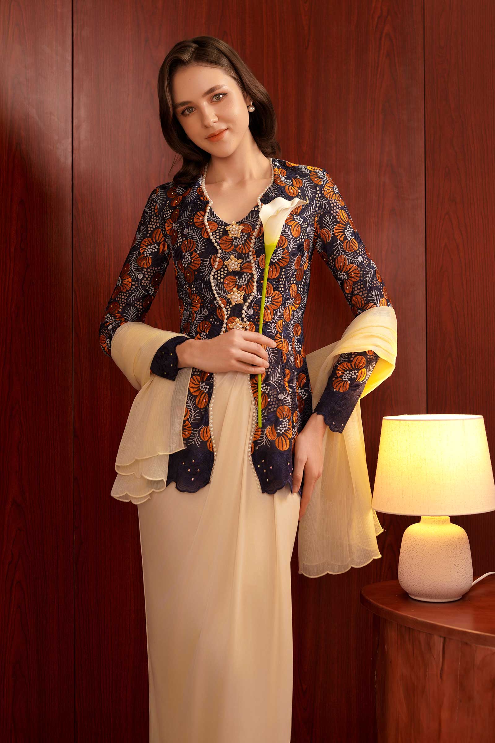 Kemboja Kebaya Top