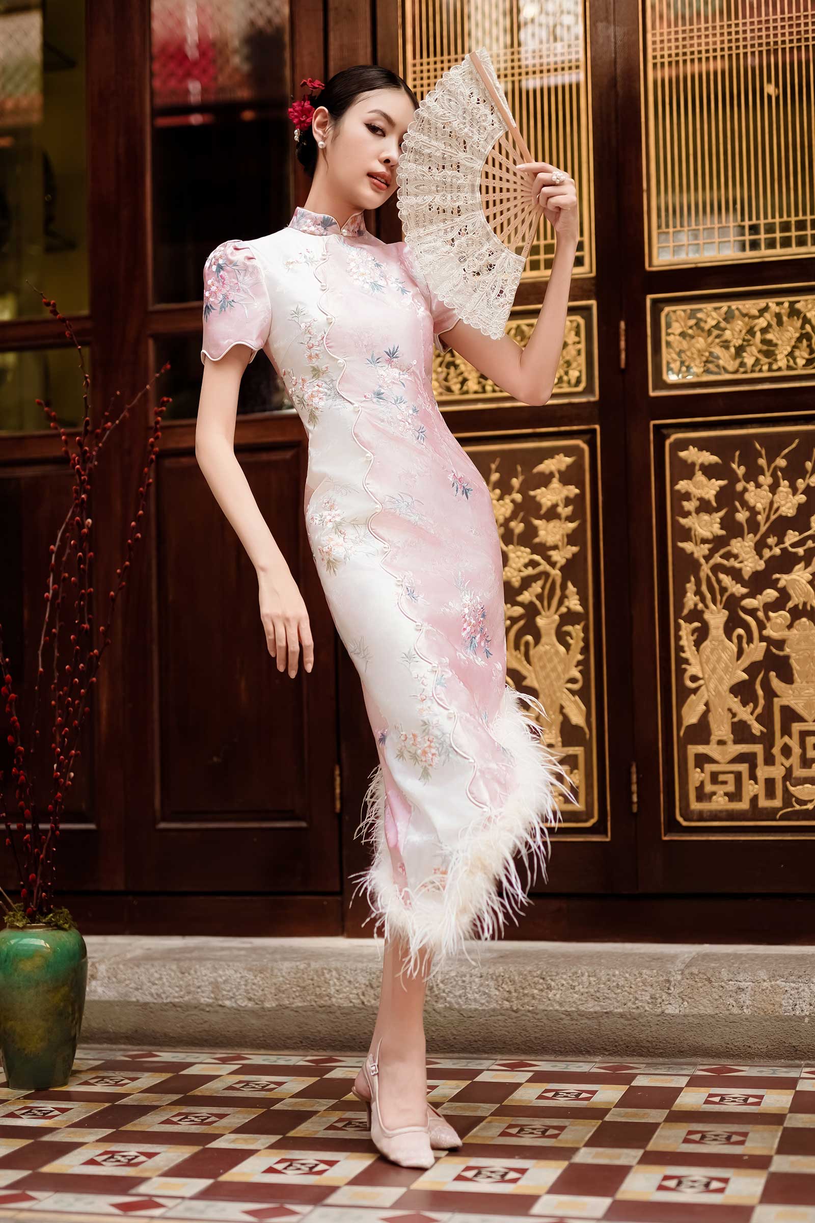 Aurielle Qipao (Pink)