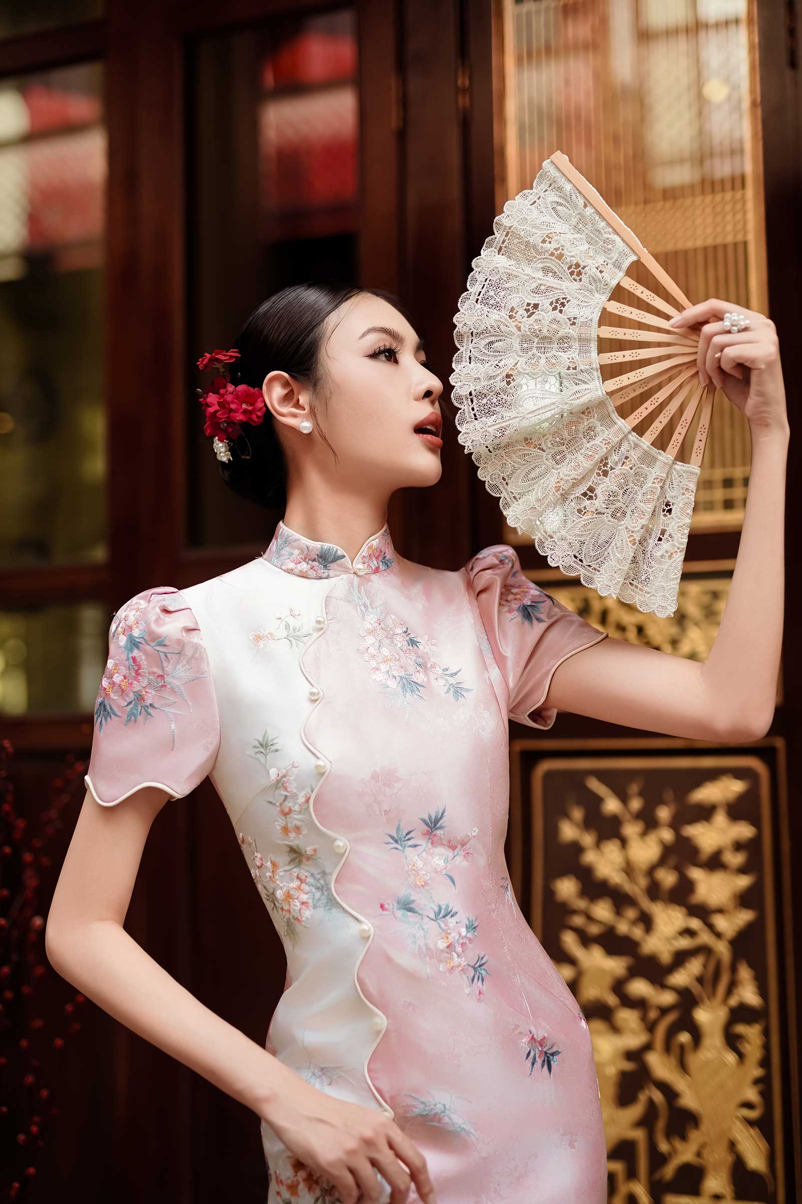 Aurielle Qipao (Pink)
