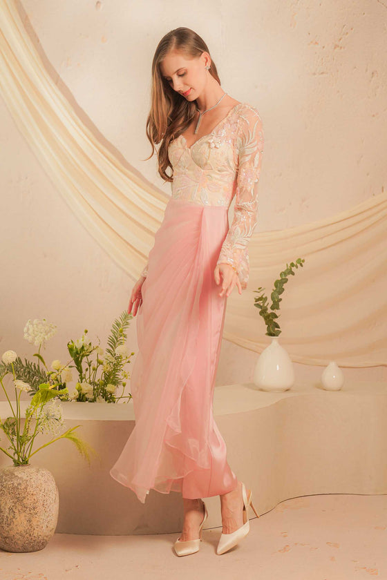 Rhea Kebaya Dress (Pink)
