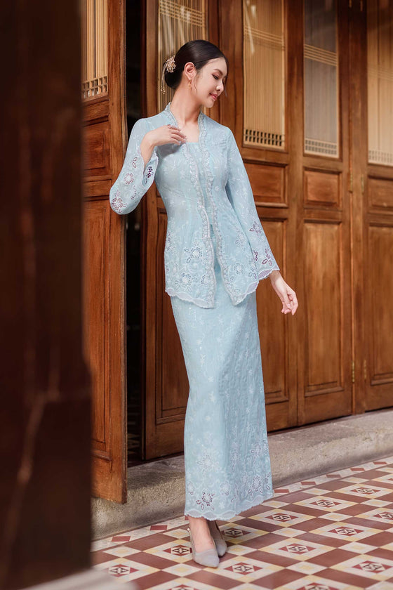 Sofea Kebaya Set (Baby Blue)
