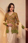 Olive Heirloom Kebaya Top