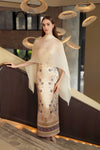 Elaris Multiway Silk Cape (Cream) (NON RETURNABLE)