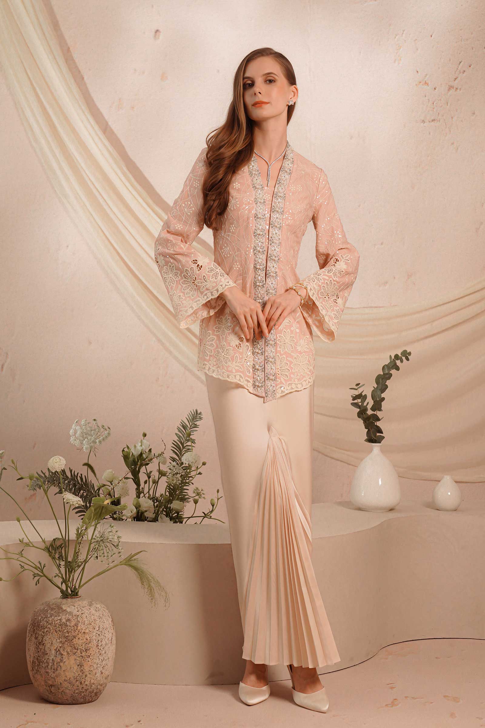 Rania Kebaya Skirt (Champagne)