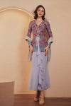 Velvet Demure Kebaya Set (Blue)