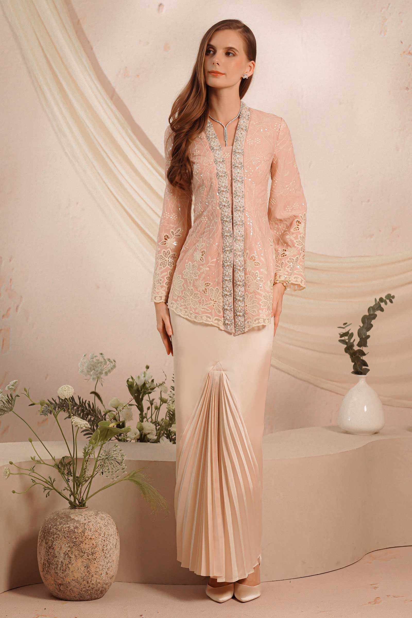 Rania Kebaya Skirt (Champagne)