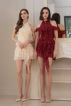 Rozena Qipao Top (Ruby Red)