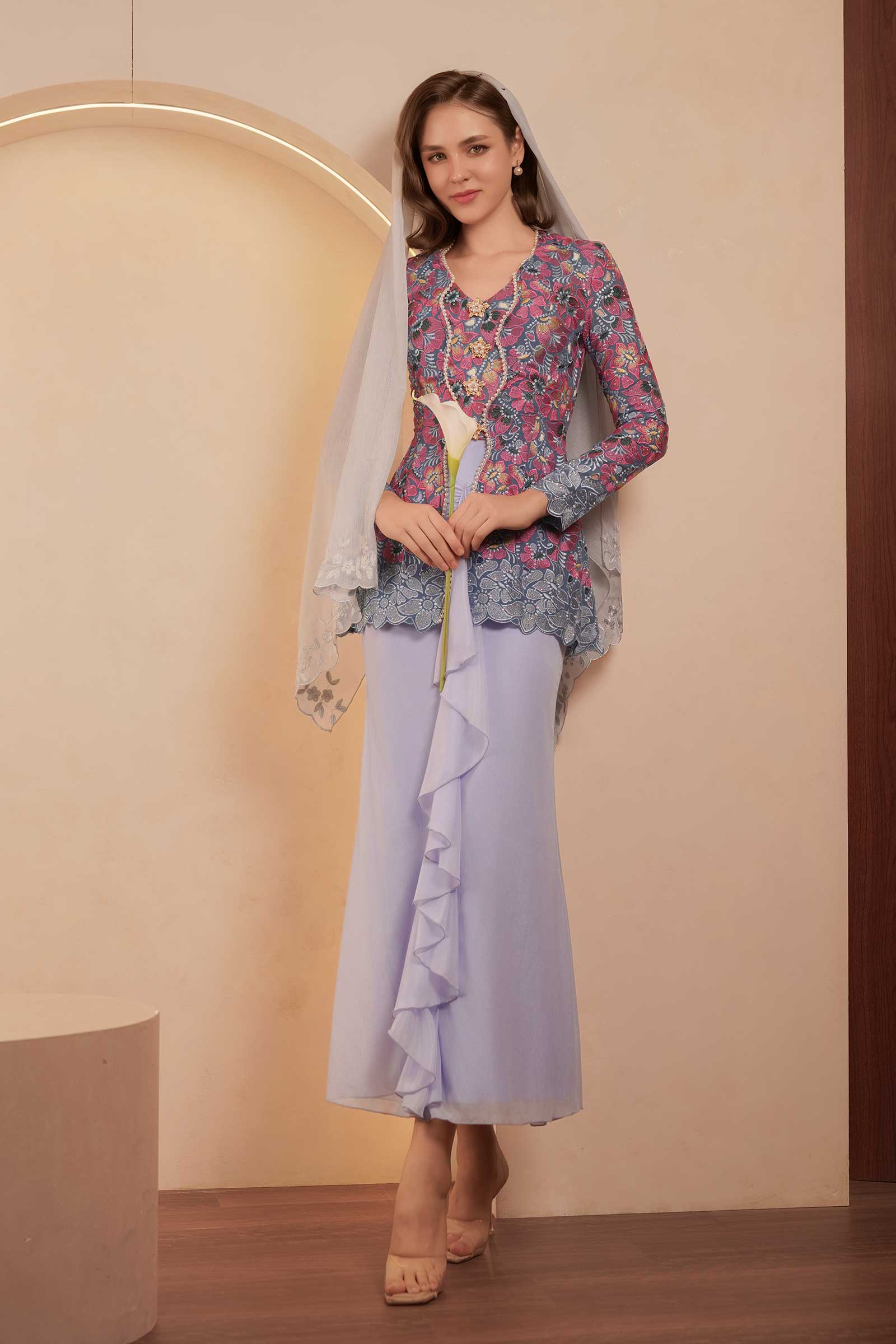 Velvet Kebaya Top