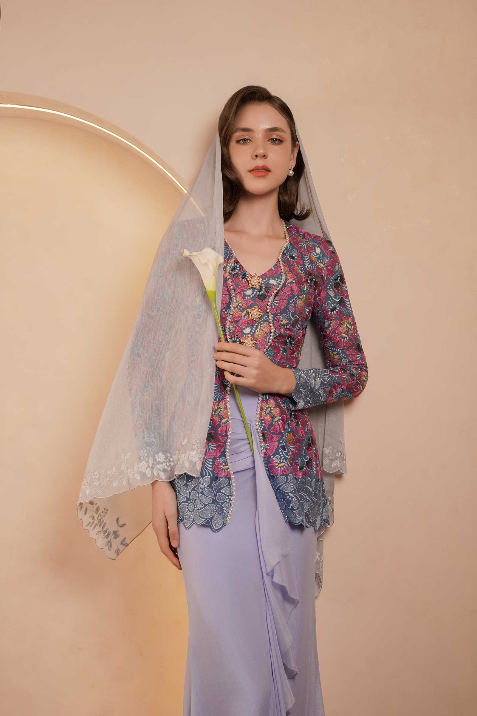 Velvet Kebaya Top