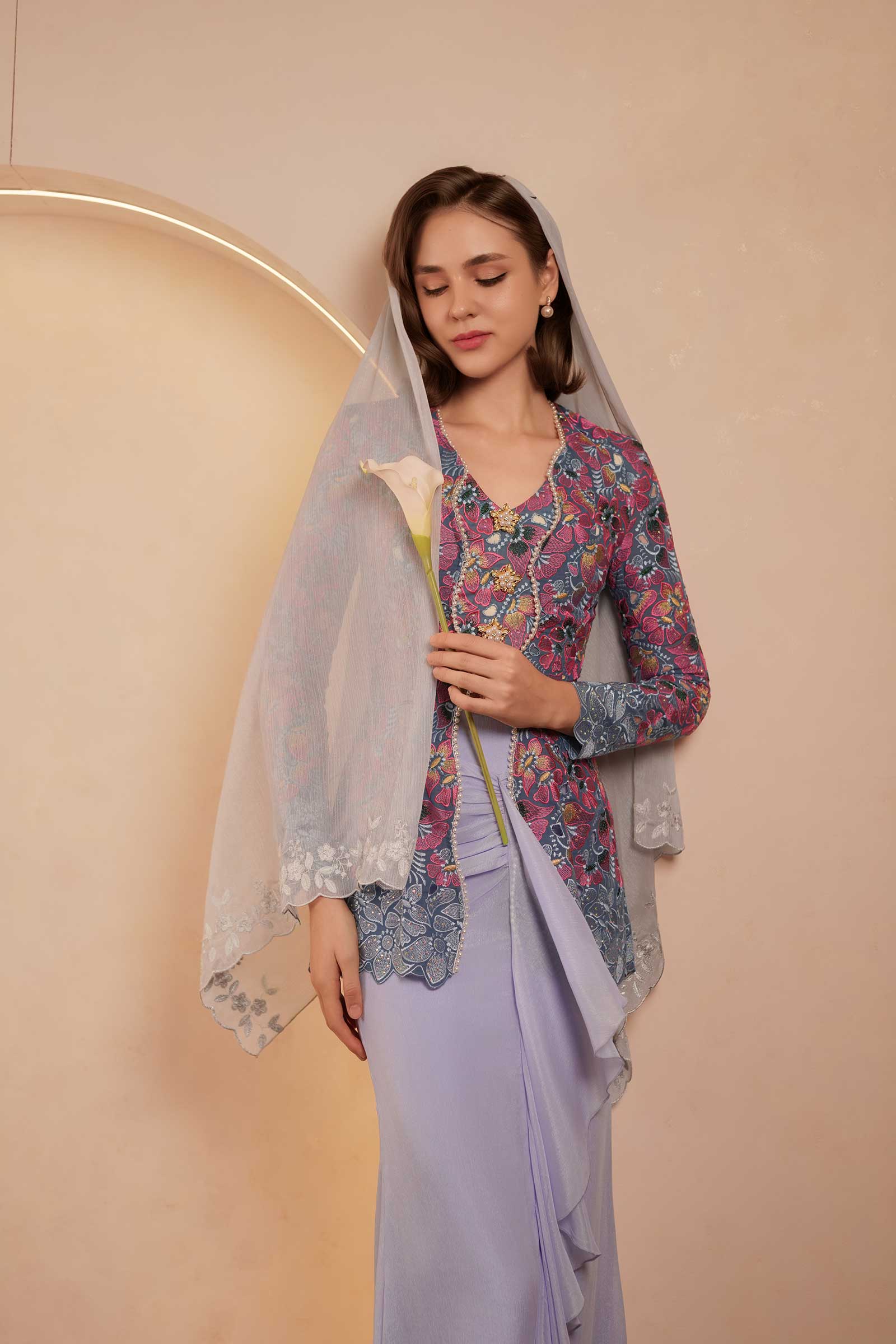 Velvet Kebaya Top