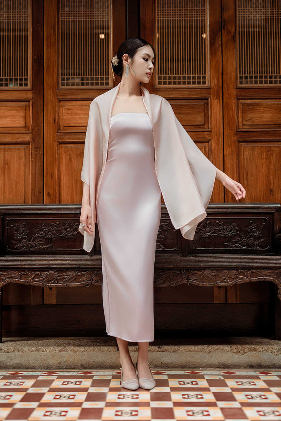 NEW Elaris Multiway Silk Cape (Pink) (NON RETURNABLE)