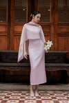 NEW Elaris Multiway Silk Cape (Pink) (NON RETURNABLE)