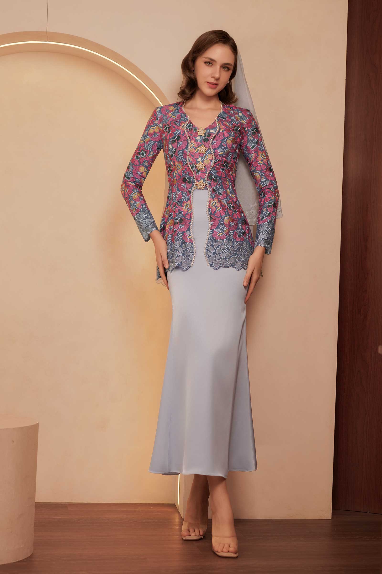 Velvet Kebaya Top