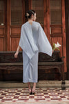 NEW Elaris Multiway Silk Cape (Dusty Blue) (NON RETURNABLE)