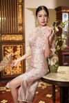 Elinora Qipao Set (Rose)