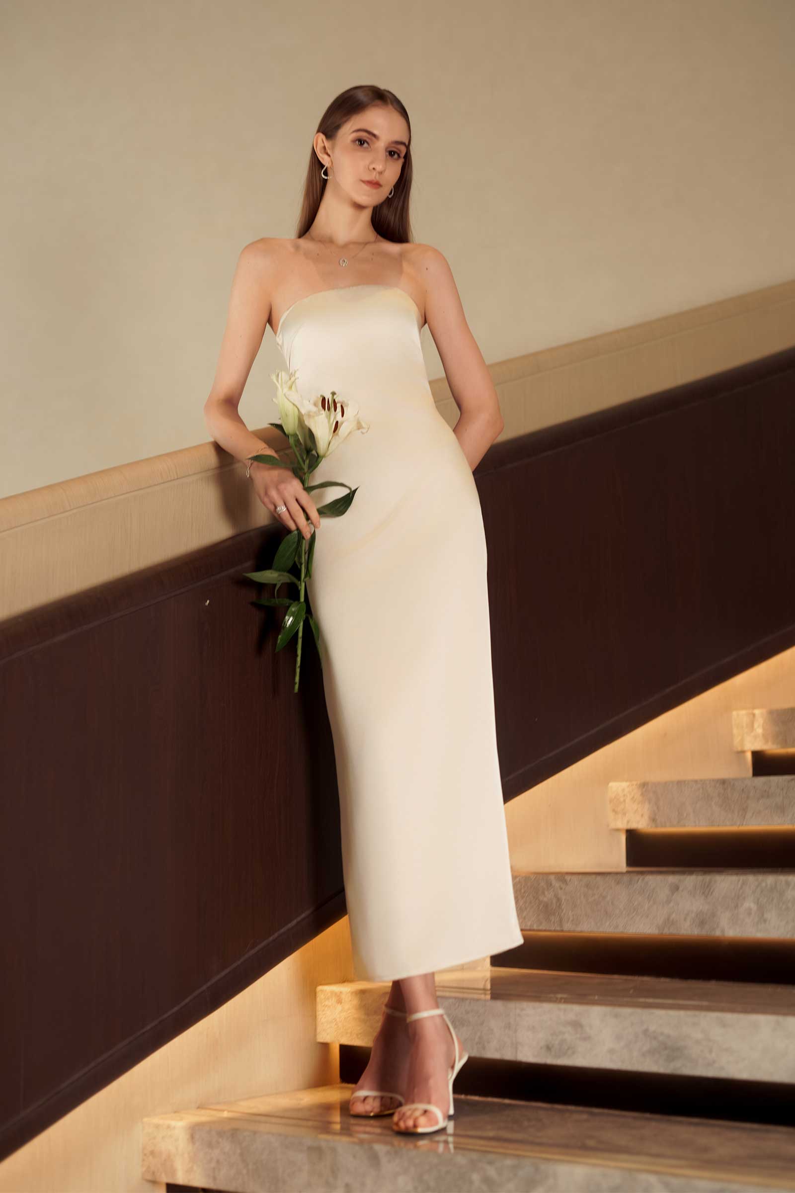 Delaris Dress (Champagne)