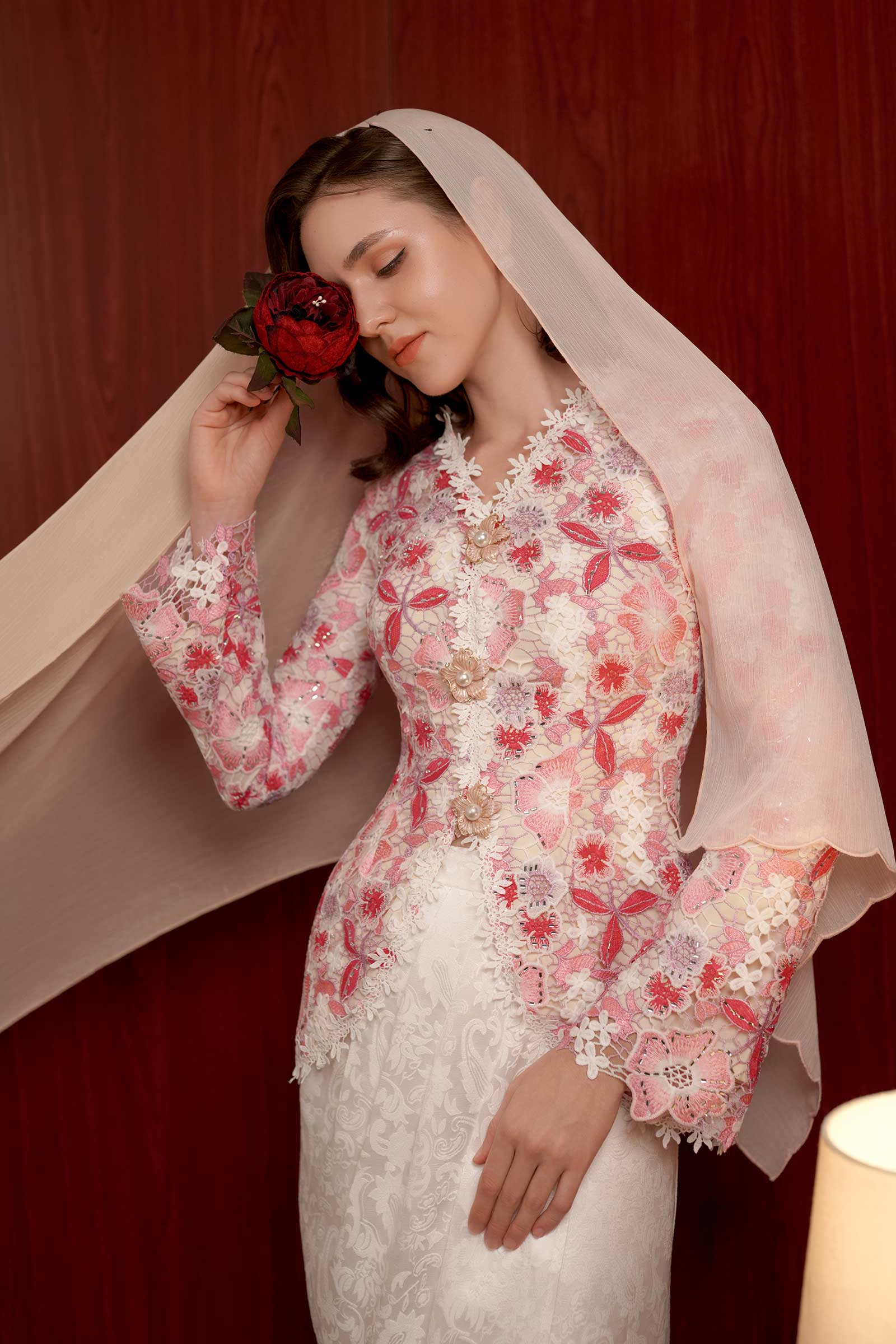 Rose Kebaya Top
