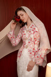 Rose Modern Kebaya Set (White)