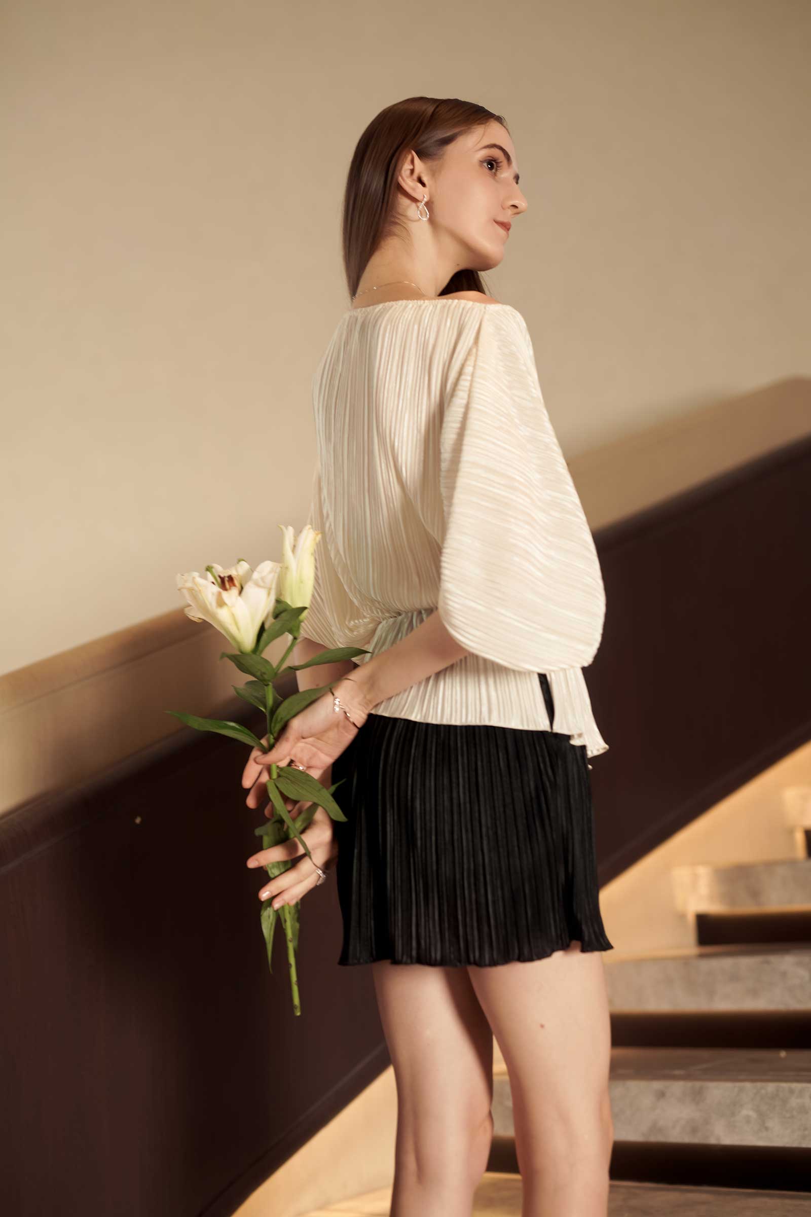 Lunaira Multiway Romper (Pearl+Black)