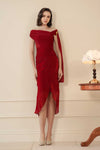 Sylvera Scarf Dress (Ruby Red)
