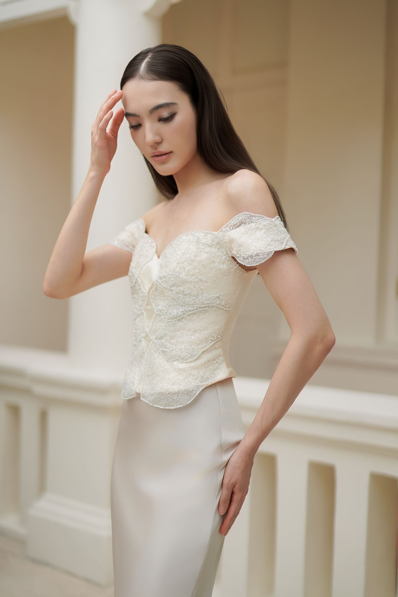 Maison Corset Top (Pearl)