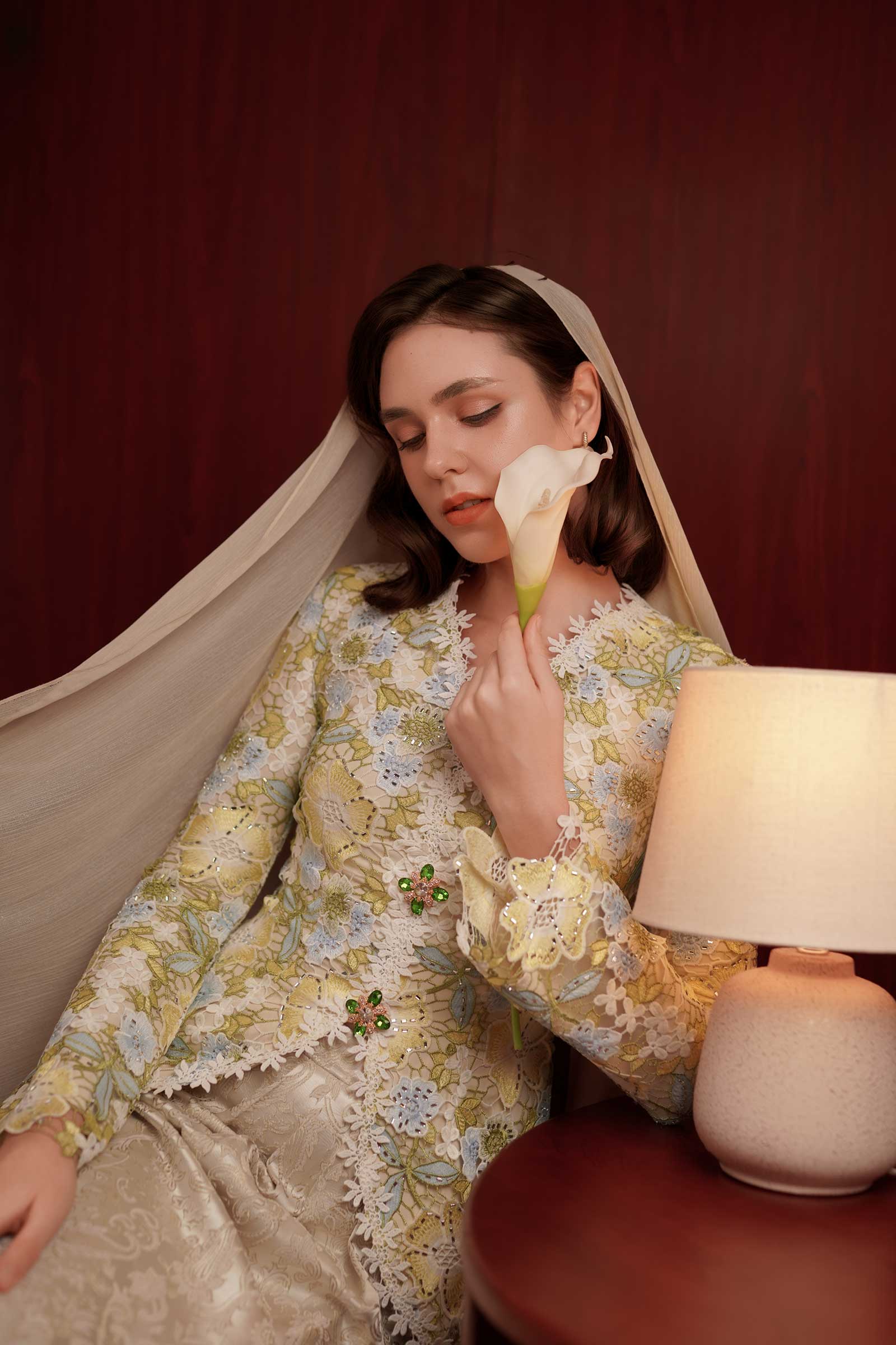 Ariana Modern Kebaya Set (Green)