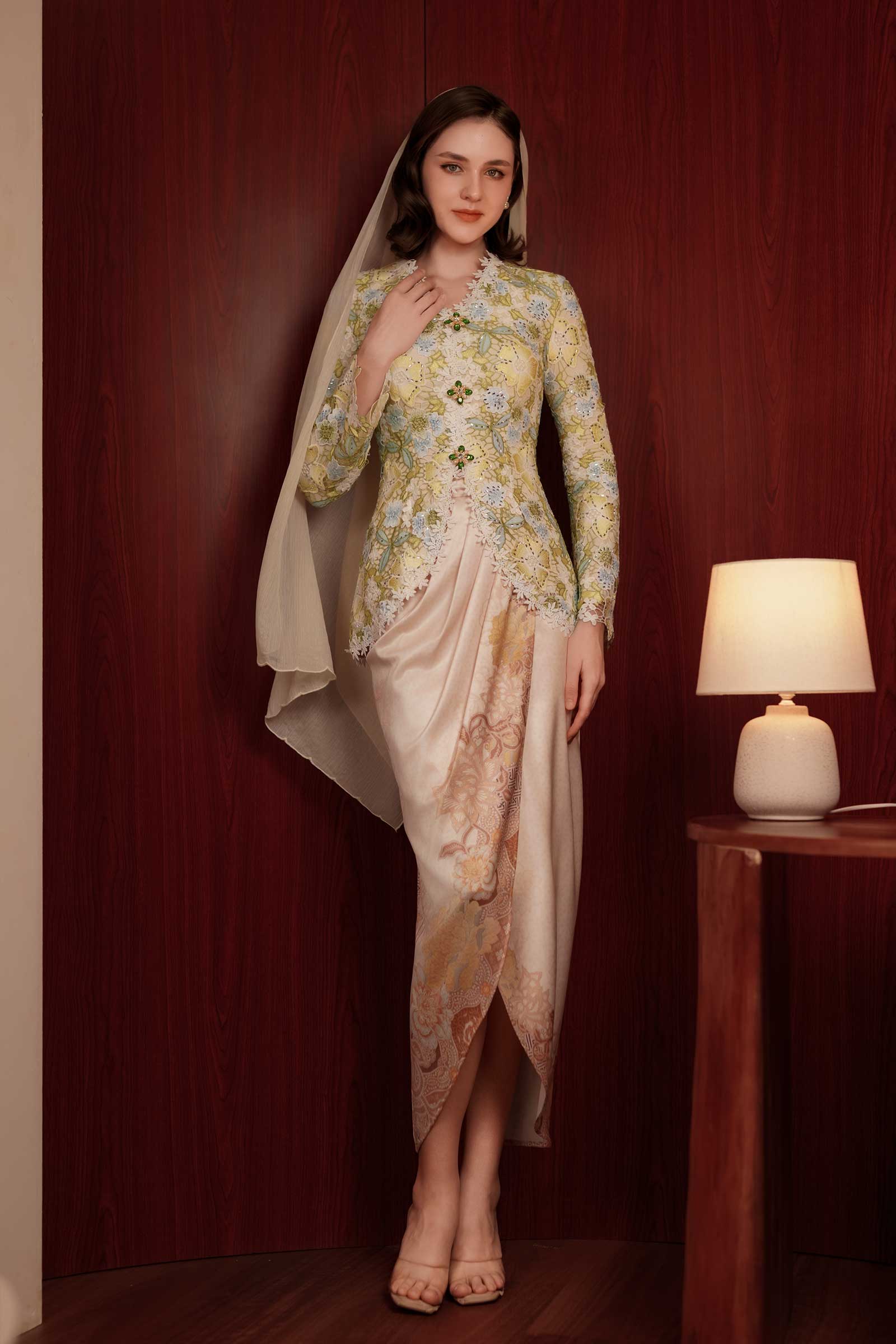 Ariana Heritage Kebaya Set (Green)