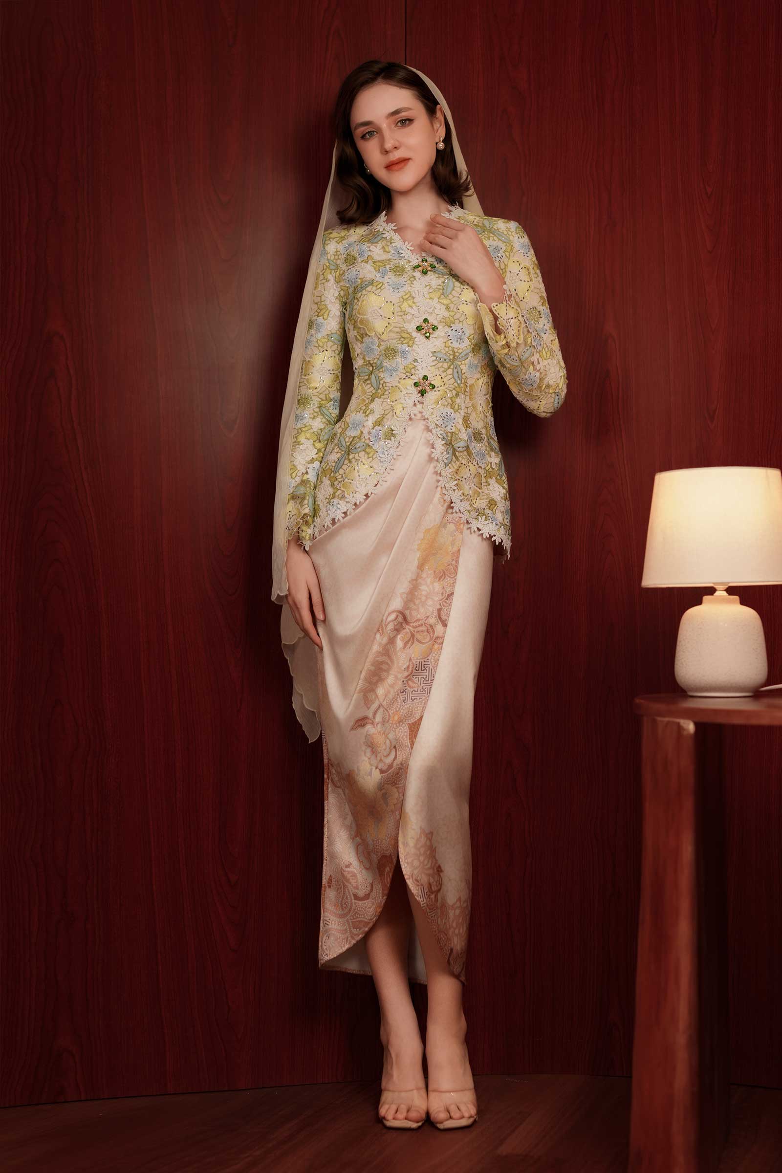 Ariana Heritage Kebaya Set (Green)