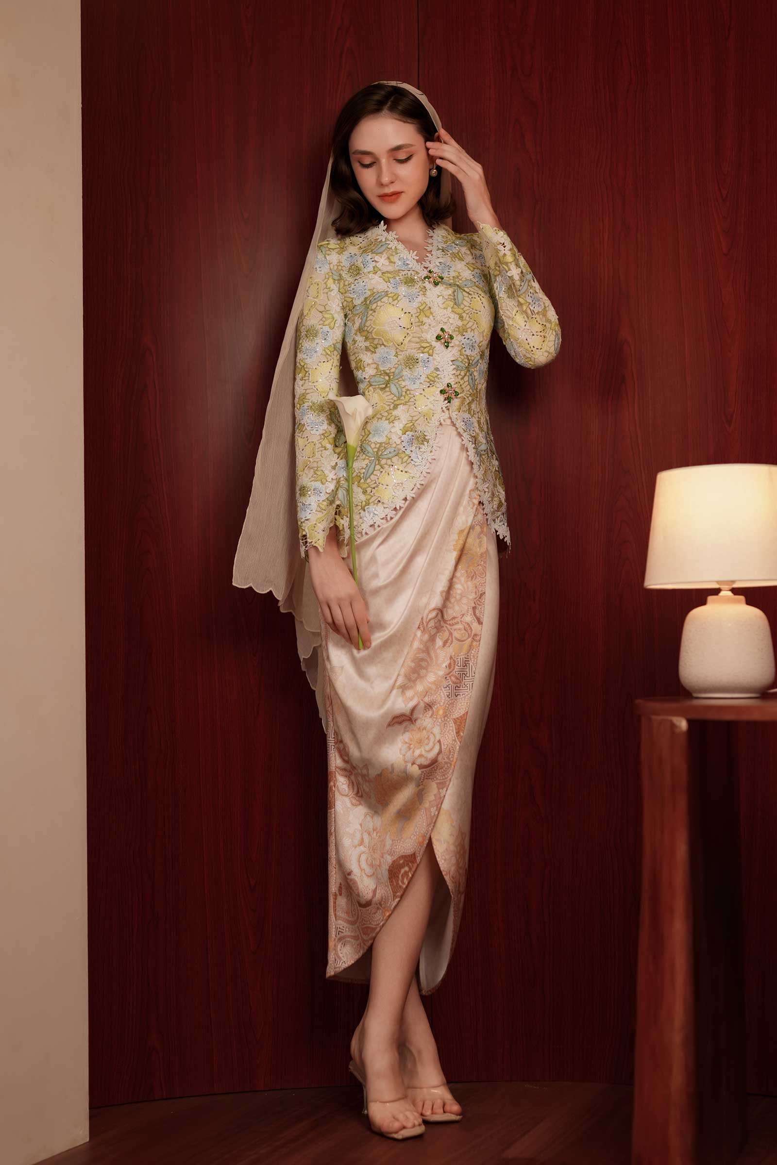 Ariana Heritage Kebaya Set (Green)