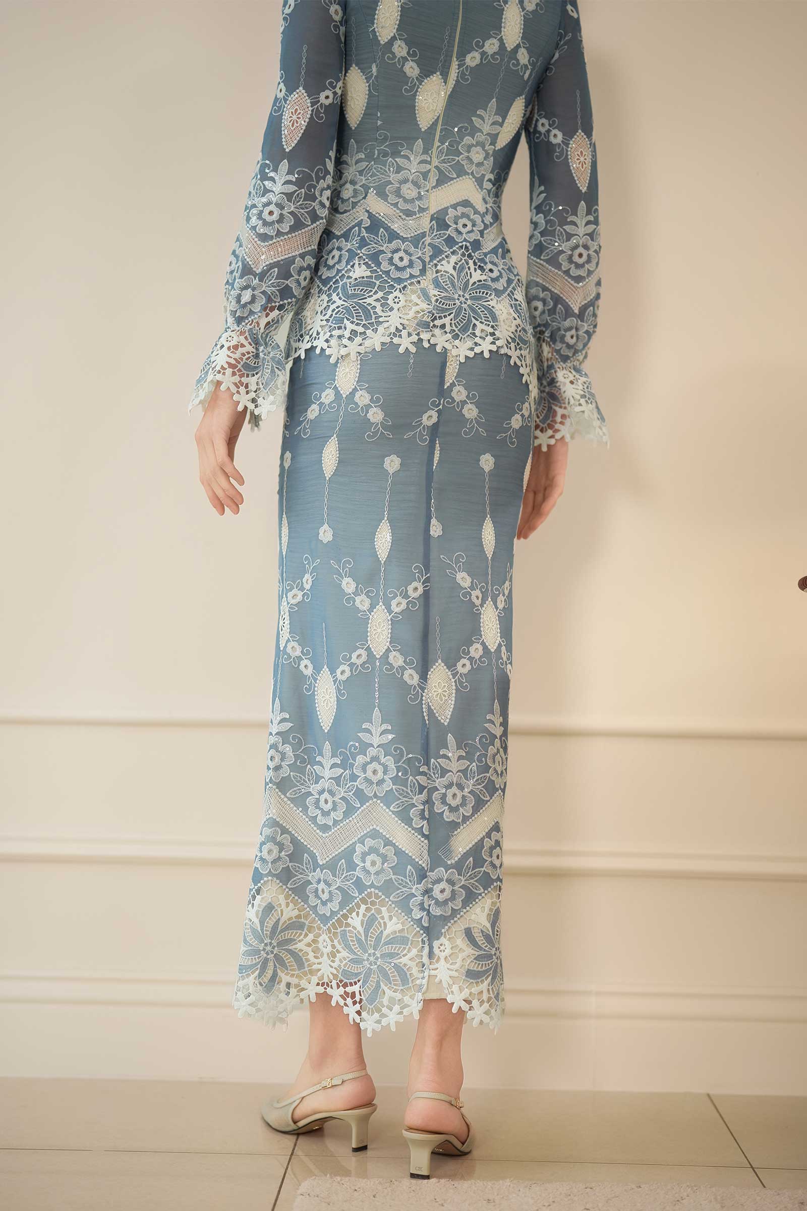 Rosalie Kebaya Set (Bluebell)