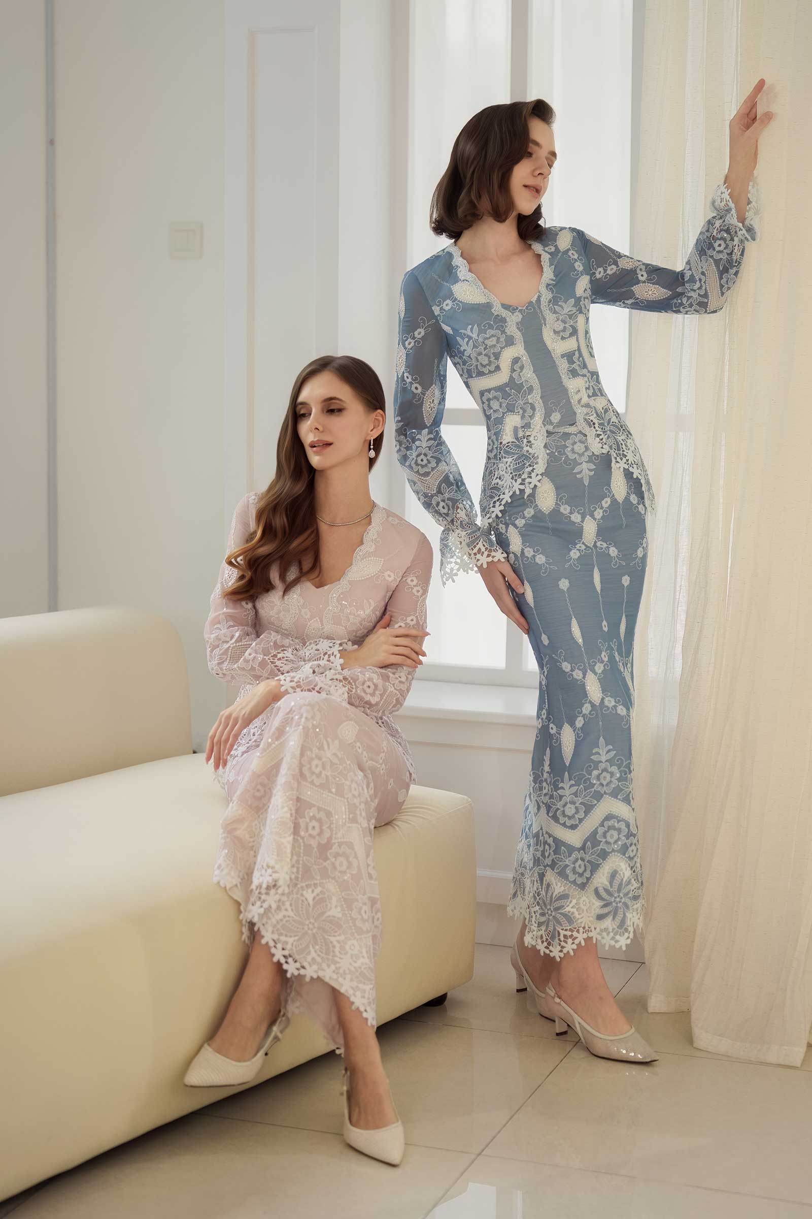 Rosalie Kebaya Set (Bluebell)