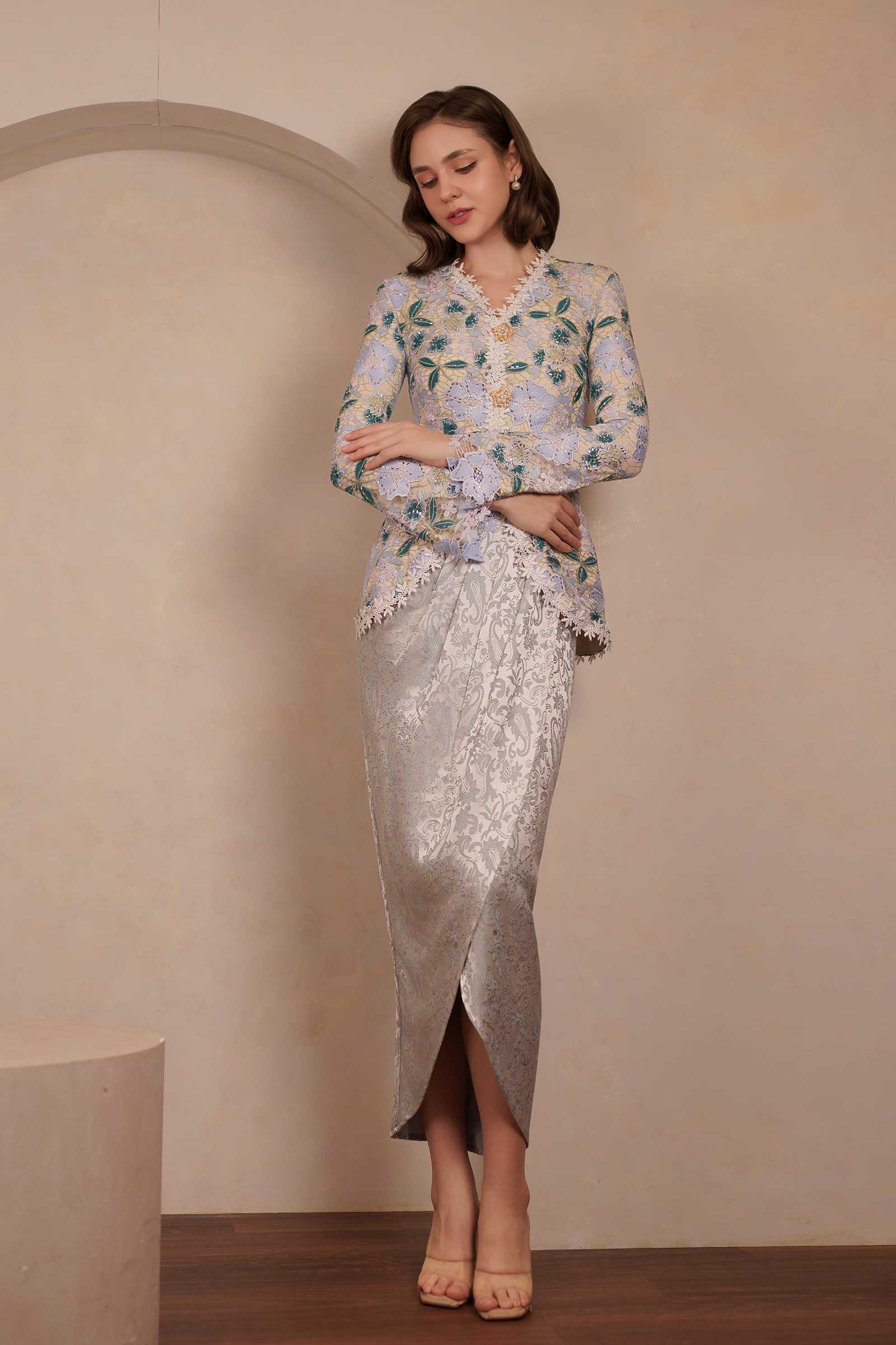 New Seroja Skirt (Blue)