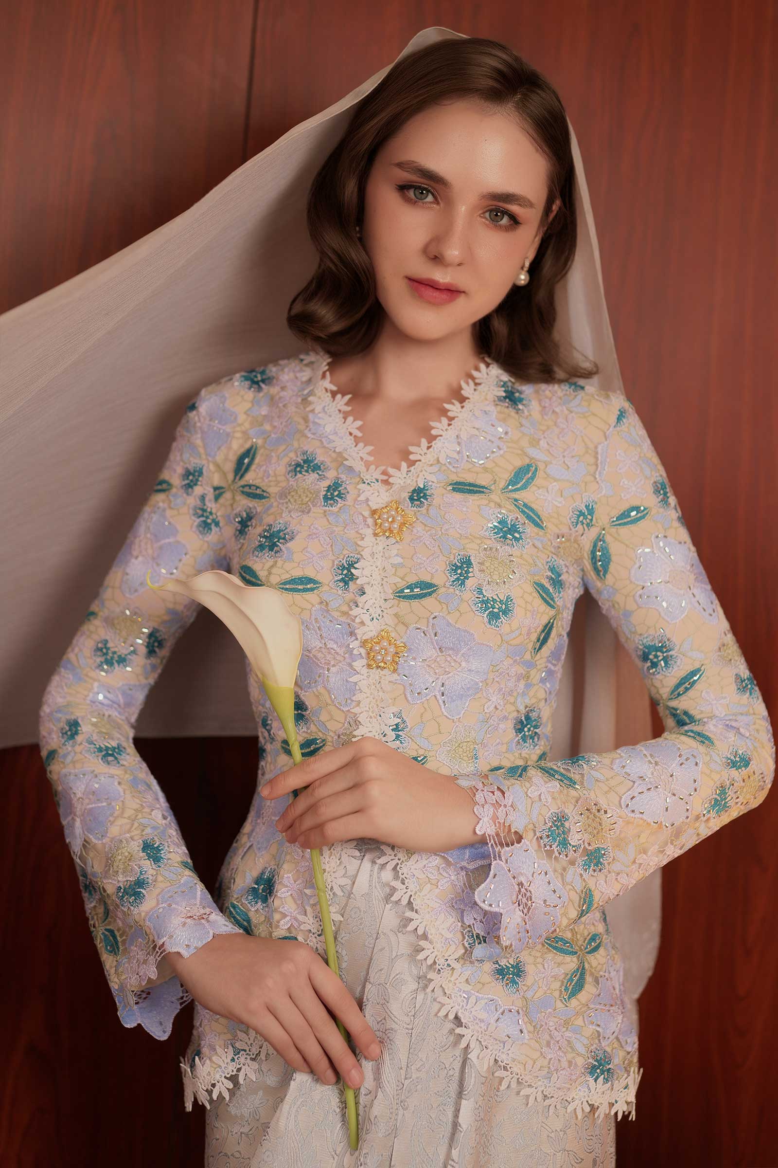 Ansia Modern Kebaya Set (Blue)