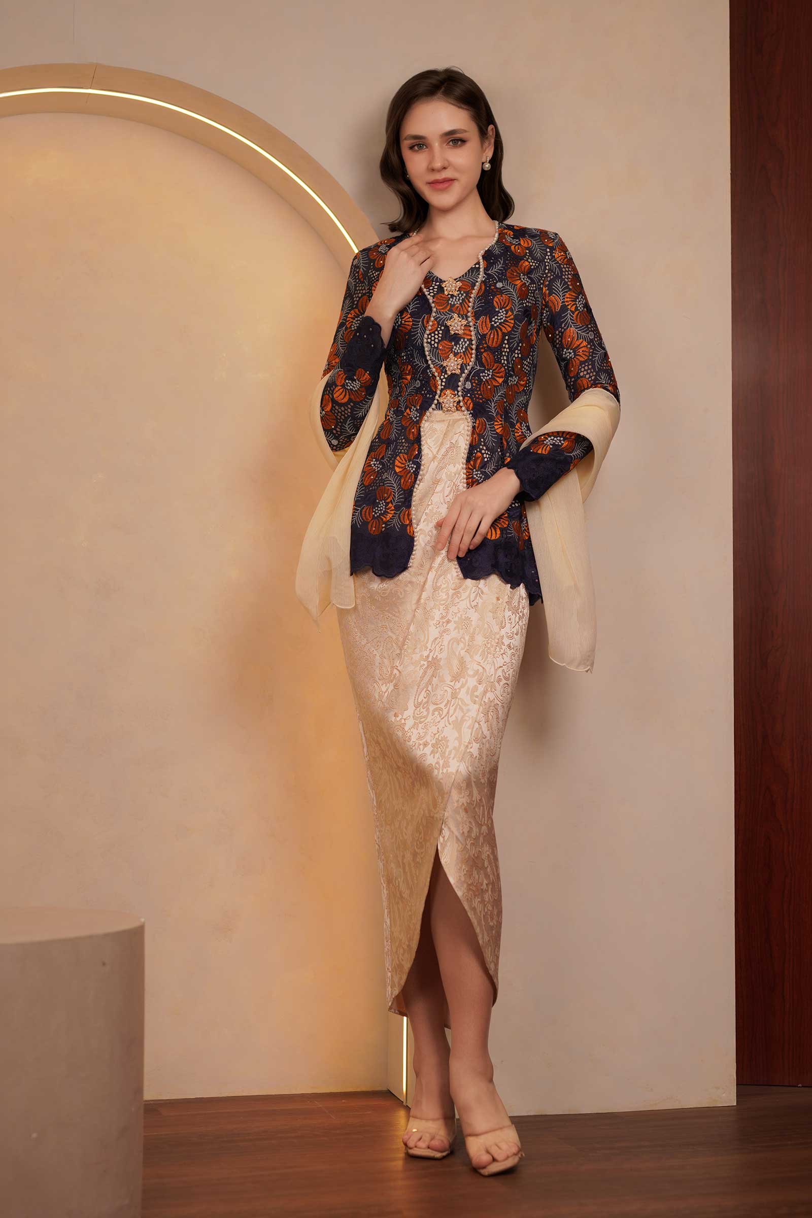 Kemboja Kebaya Top