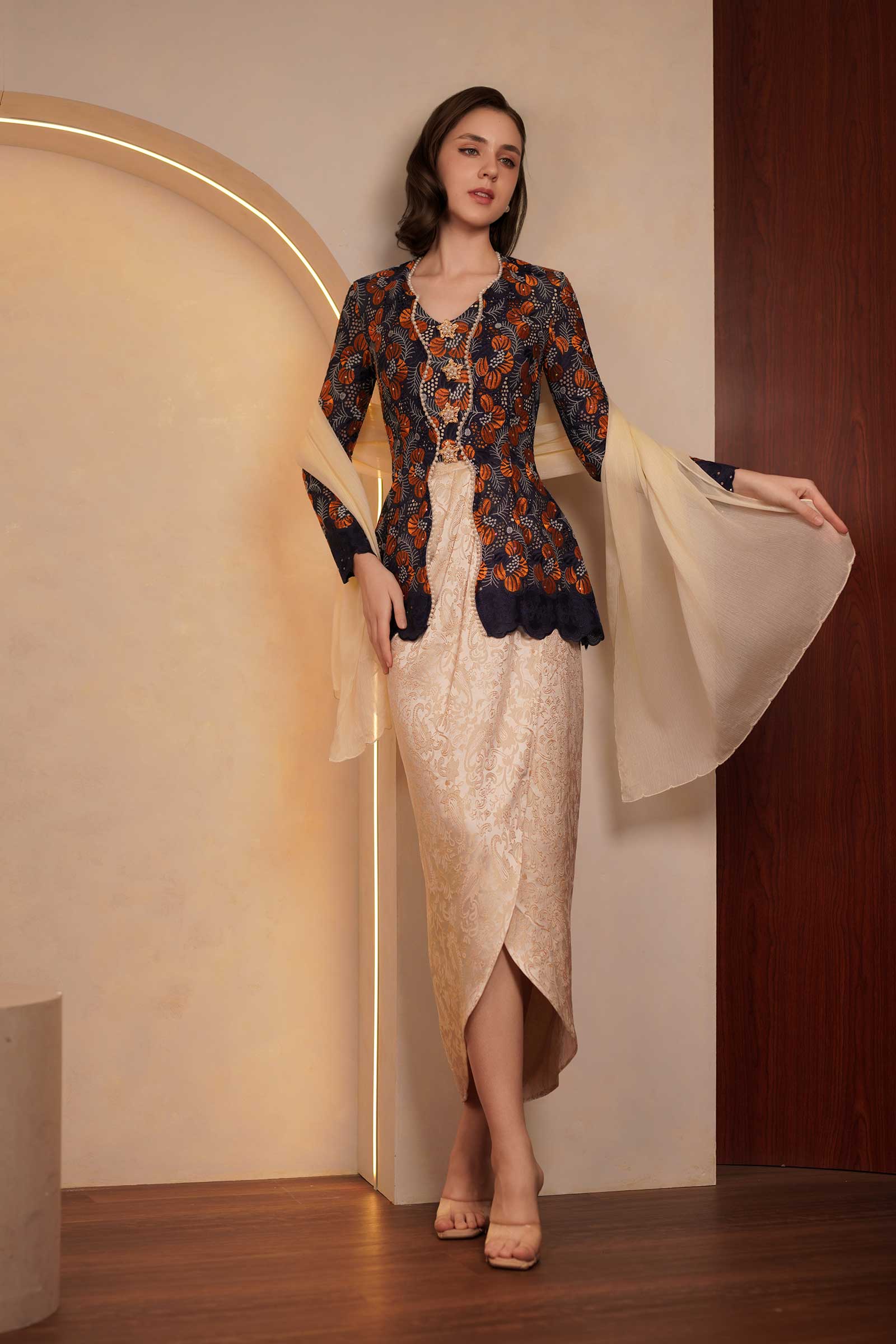 Kemboja Kebaya Top
