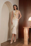 Solenia Qipao Top (Light Gold)